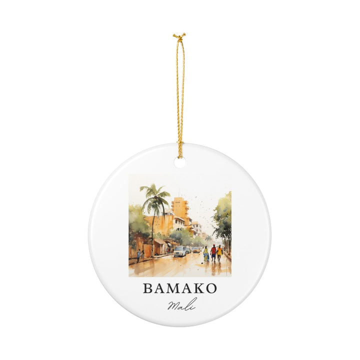 Bamako Mali Ornament: Unique Bamako Mali Souvenir, Bamako Mali Xmas Decor, and Authentic Bamako Mali Gift