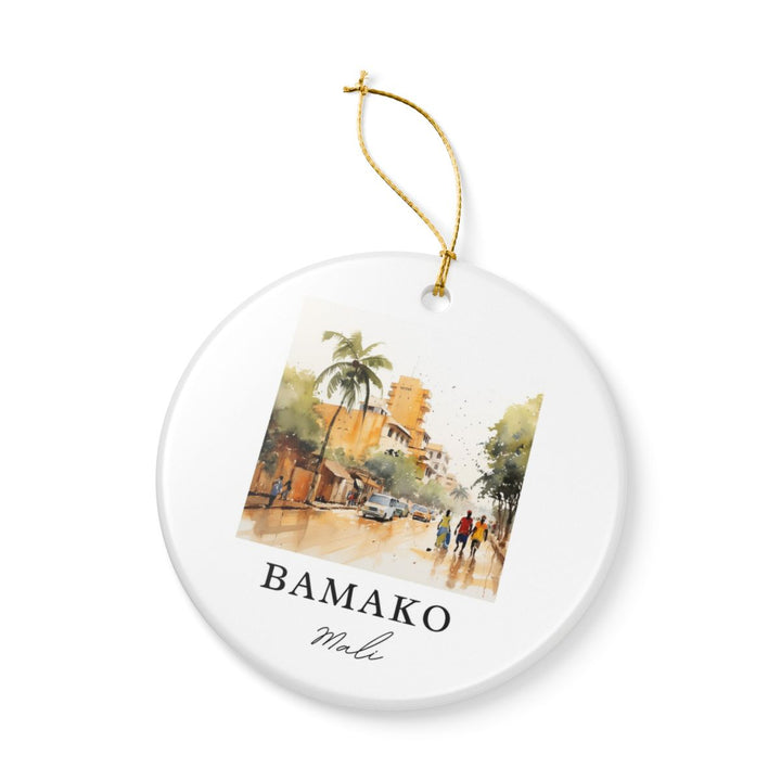 Bamako Mali Ornament: Unique Bamako Mali Souvenir, Bamako Mali Xmas Decor, and Authentic Bamako Mali Gift