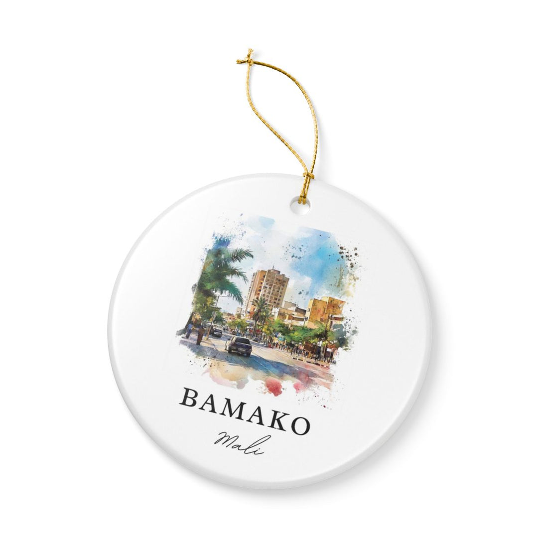 Bamako Mali Ornament: Unique Bamako Mali Souvenir, Bamako Mali Xmas Decor, and Authentic Bamako Mali Gift