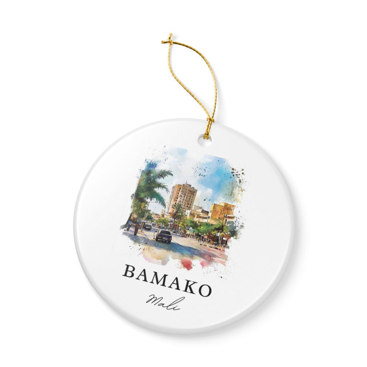 Bamako Mali Ornament: Unique Bamako Mali Souvenir, Bamako Mali Xmas Decor, and Authentic Bamako Mali Gift