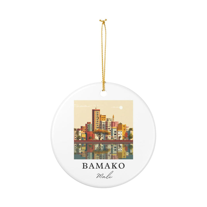 Bamako Mali Ornament: Unique Bamako Mali Souvenir, Bamako Mali Xmas Decor, and Authentic Bamako Mali Gift