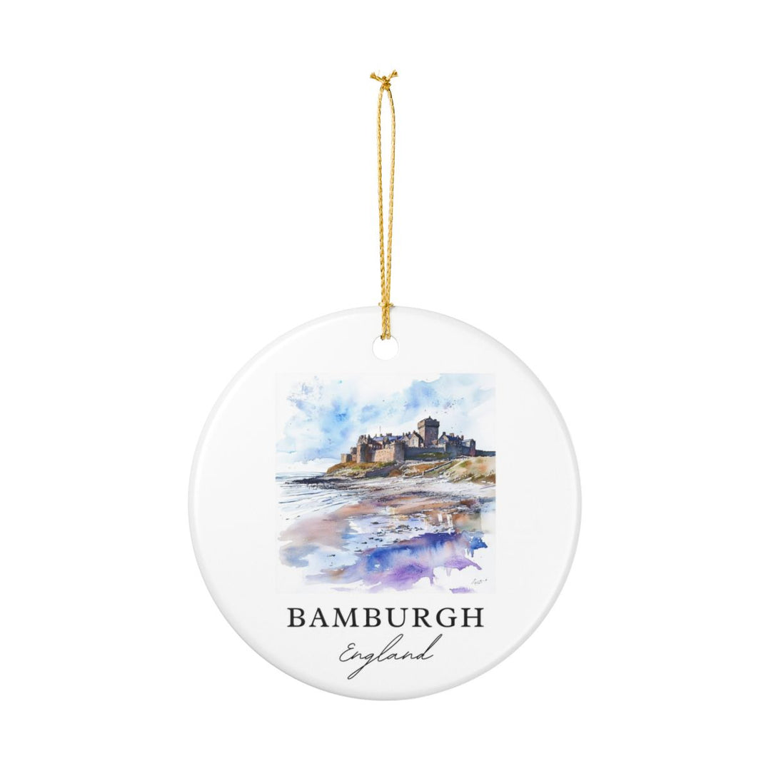 Bamburgh England Ornament: Unique Bamburgh Souvenir, Bamburgh England Xmas Decor, and Authentic Bamburgh Gift