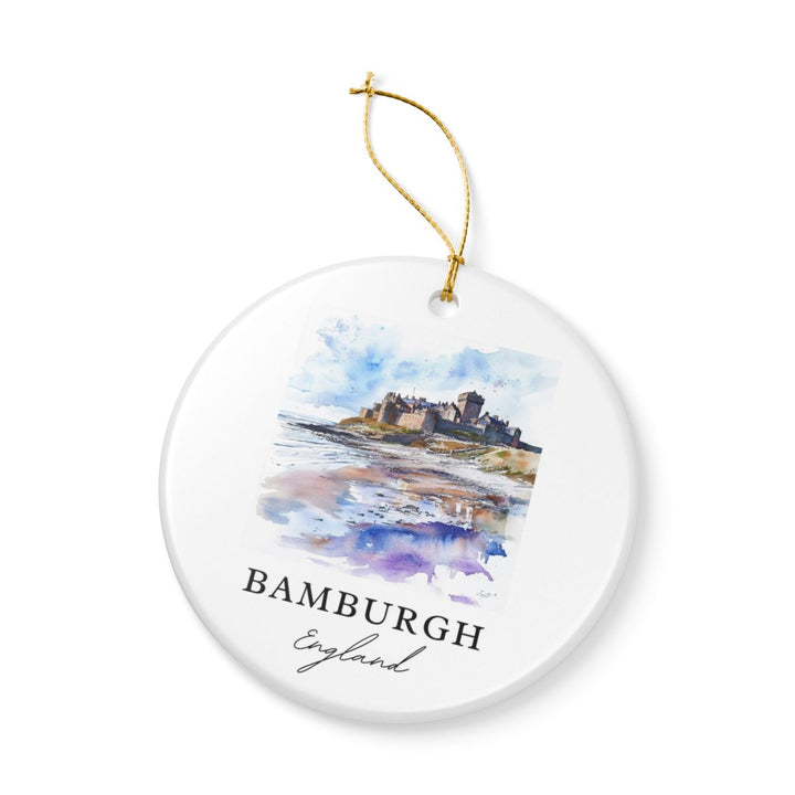Bamburgh England Ornament: Unique Bamburgh Souvenir, Bamburgh England Xmas Decor, and Authentic Bamburgh Gift