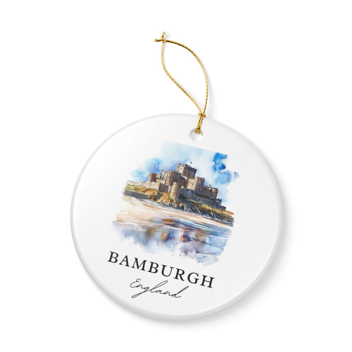 Bamburgh England Ornament: Unique Bamburgh Souvenir, Bamburgh England Xmas Decor, and Authentic Bamburgh Gift