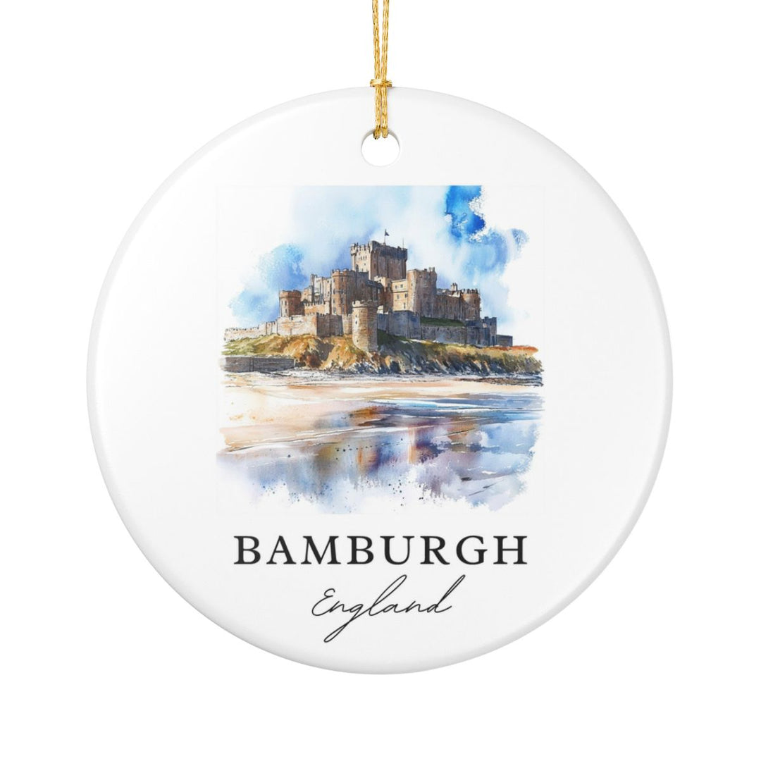 Bamburgh England Ornament: Unique Bamburgh Souvenir, Bamburgh England Xmas Decor, and Authentic Bamburgh Gift