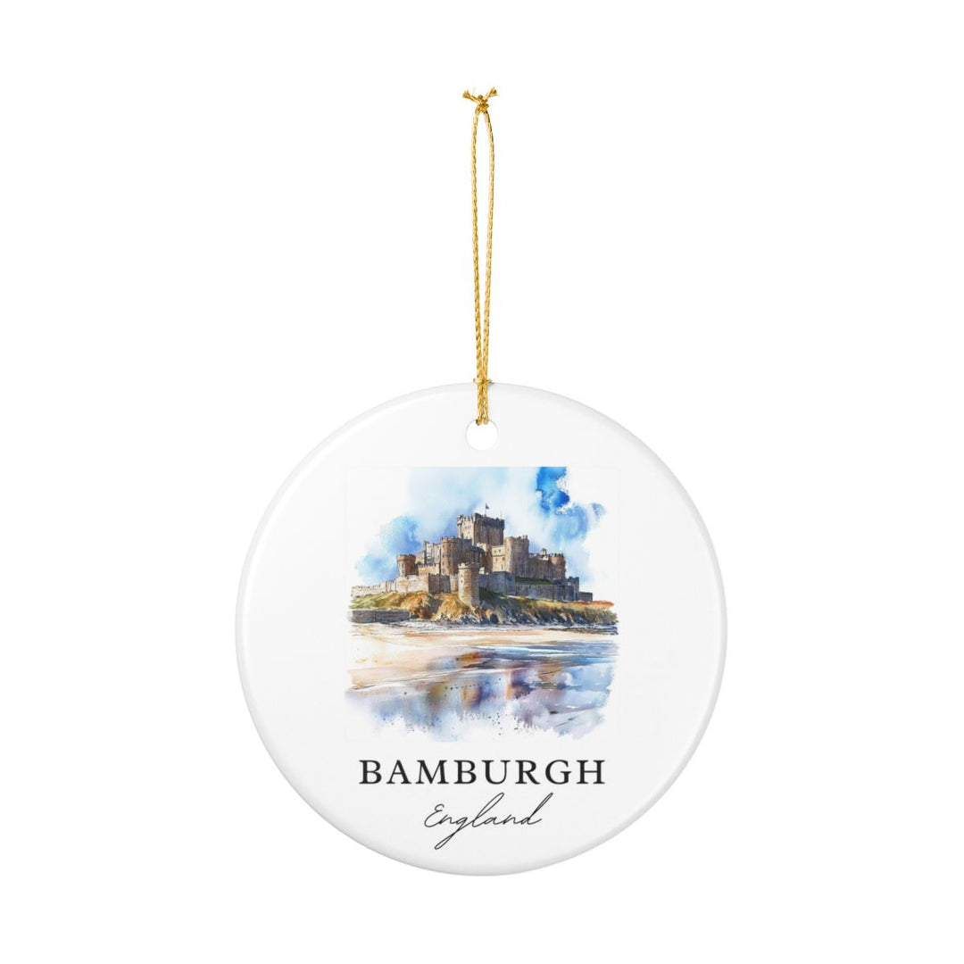 Bamburgh England Ornament: Unique Bamburgh Souvenir, Bamburgh England Xmas Decor, and Authentic Bamburgh Gift
