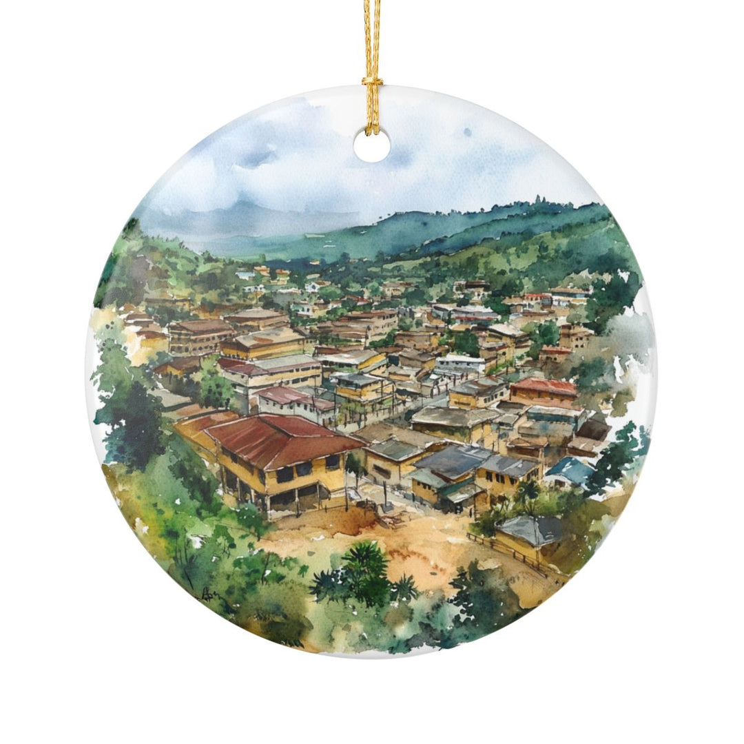Bamenda Cameroon Ornament: Unique Bamenda Cameroon Souvenir, Bamenda Cameroon Xmas Decor, and Authentic Bamenda Cameroon Gift