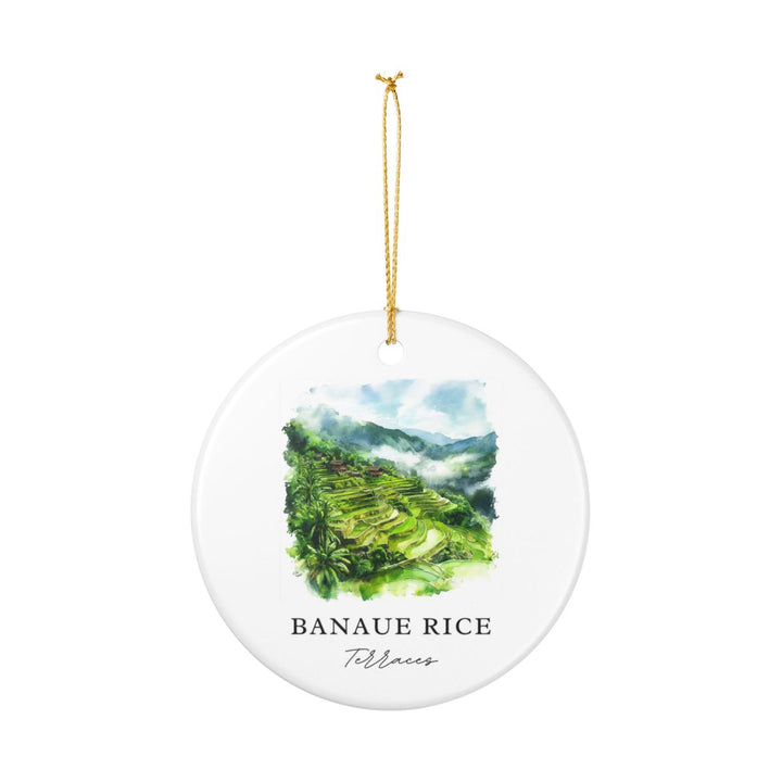 Banaue Rice Terraces Philippines Ornament: Unique Banaue Rice Terraces Souvenir, Banaue Rice Terraces Philippines Xmas Decor, and Authentic Banaue Rice Terraces Gift