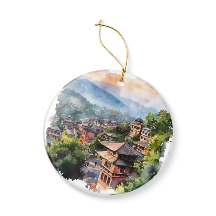 Bandipur Nepal Ornament: Unique Bandipur Souvenir, Bandipur Nepal Xmas Decor, and Authentic Bandipur Gift