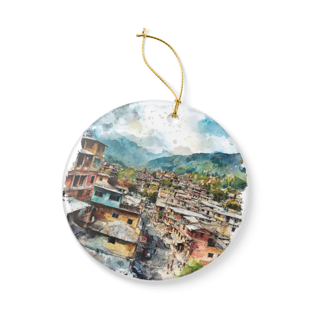 Bandipur Nepal Ornament: Unique Bandipur Souvenir, Bandipur Nepal Xmas Decor, and Authentic Bandipur Gift