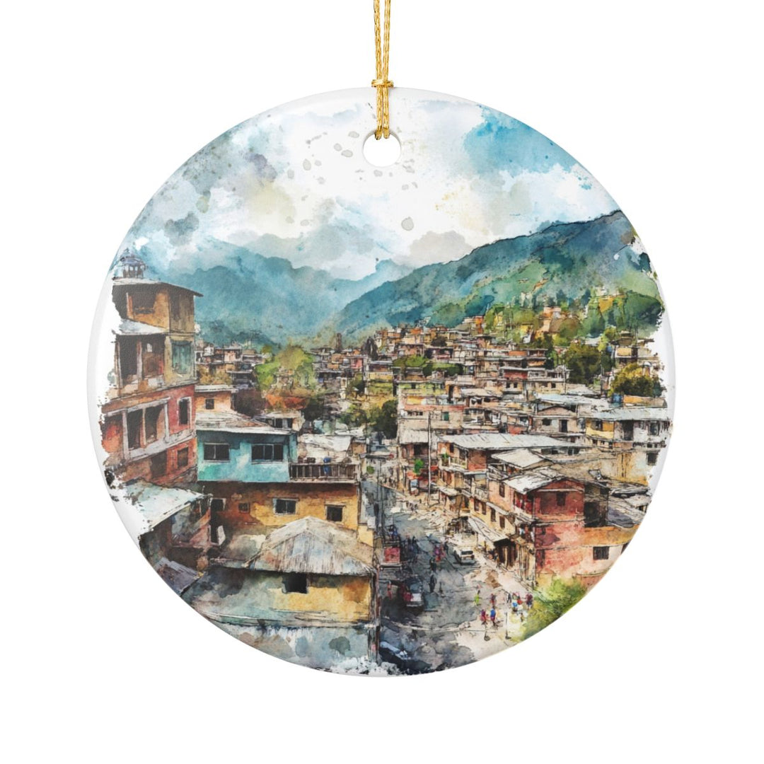 Bandipur Nepal Ornament: Unique Bandipur Souvenir, Bandipur Nepal Xmas Decor, and Authentic Bandipur Gift