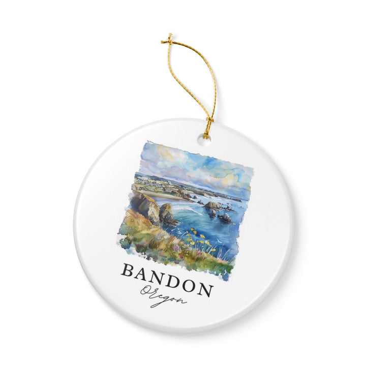 Bandon Oregon Ornament: Unique Bandon Oregon Souvenir, Bandon Oregon Xmas Decor, and Authentic Bandon Oregon Gift
