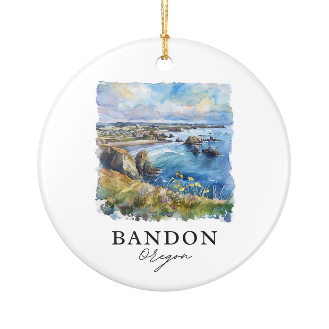 Bandon Oregon Ornament: Unique Bandon Oregon Souvenir, Bandon Oregon Xmas Decor, and Authentic Bandon Oregon Gift
