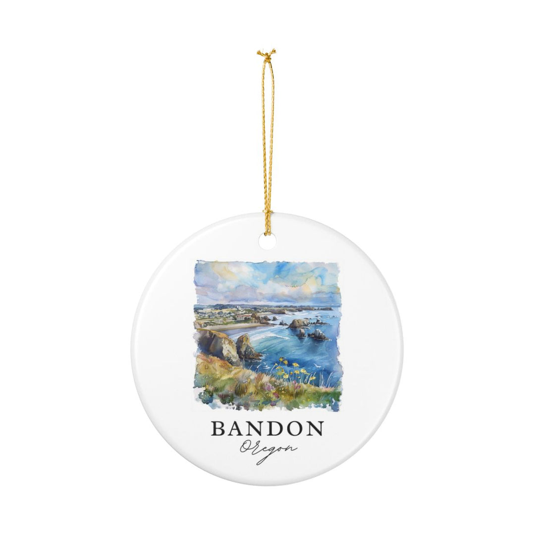 Bandon Oregon Ornament: Unique Bandon Oregon Souvenir, Bandon Oregon Xmas Decor, and Authentic Bandon Oregon Gift