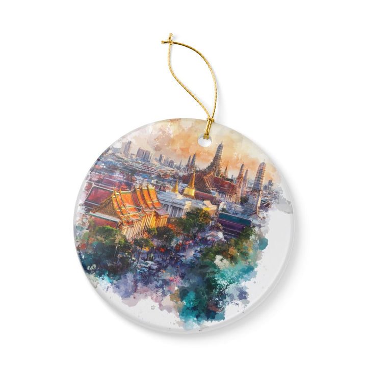 Bangkok Thailand Ornament: Unique Bangkok Souvenir, Bangkok Thailand Xmas Decor, and Authentic Bangkok Gift
