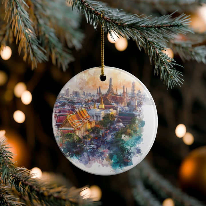 Bangkok Thailand Ornament: Unique Bangkok Souvenir, Bangkok Thailand Xmas Decor, and Authentic Bangkok Gift