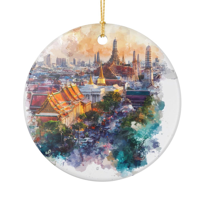 Bangkok Thailand Ornament: Unique Bangkok Souvenir, Bangkok Thailand Xmas Decor, and Authentic Bangkok Gift