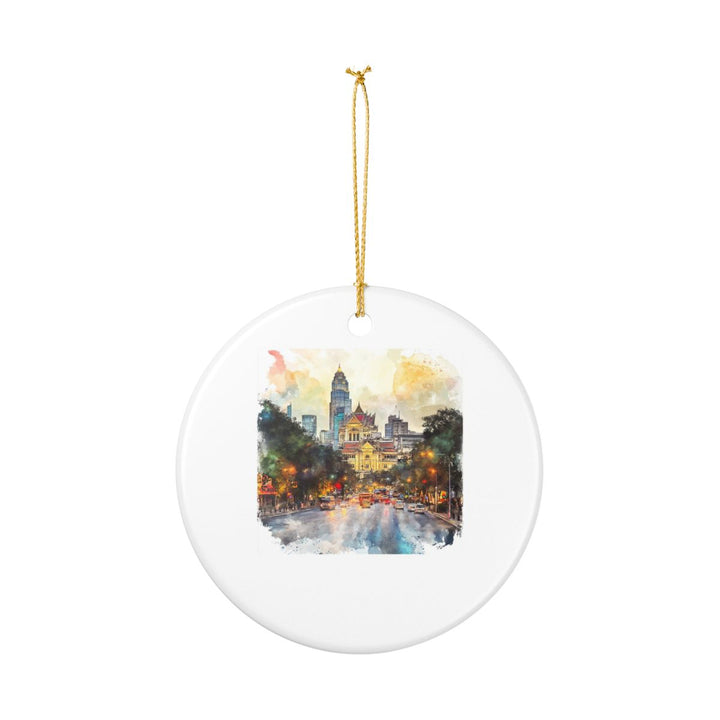 Bangkok Thailand Ornament: Unique Bangkok Souvenir, Bangkok Thailand Xmas Decor, and Authentic Bangkok Gift