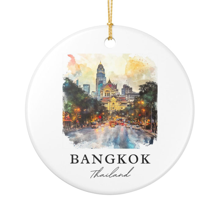 Bangkok Thailand Ornament: Unique Bangkok Souvenir, Bangkok Thailand Xmas Decor, and Authentic Bangkok Gift