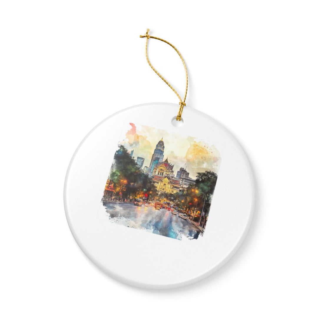 Bangkok Thailand Ornament: Unique Bangkok Souvenir, Bangkok Thailand Xmas Decor, and Authentic Bangkok Gift