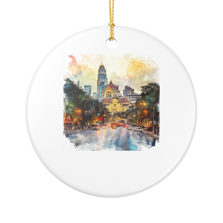 Bangkok Thailand Ornament: Unique Bangkok Souvenir, Bangkok Thailand Xmas Decor, and Authentic Bangkok Gift