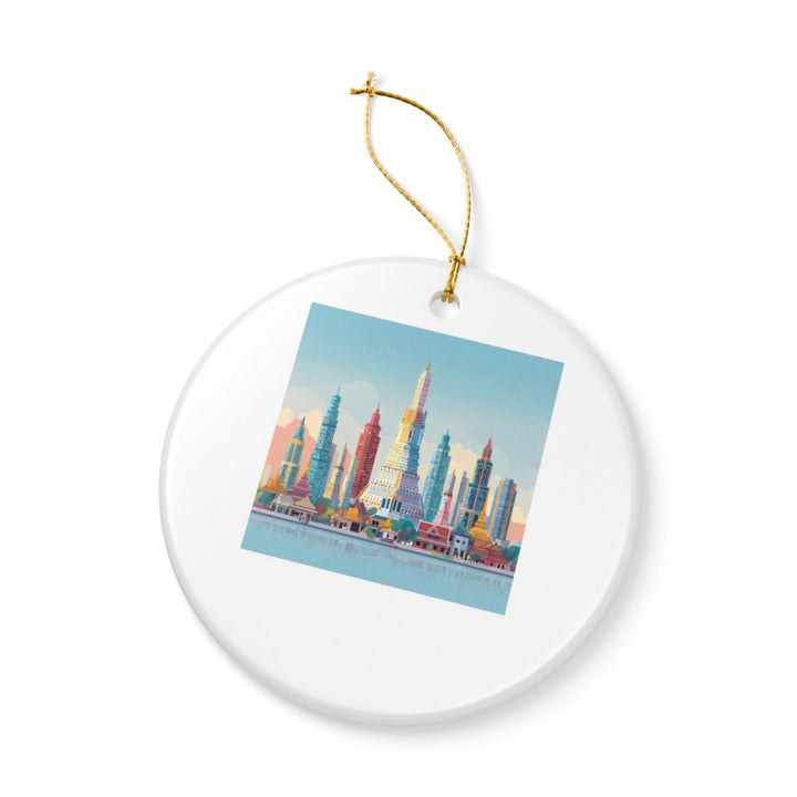 Bangkok Thailand Ornament: Unique Bangkok Souvenir, Bangkok Thailand Xmas Decor, and Authentic Bangkok Gift