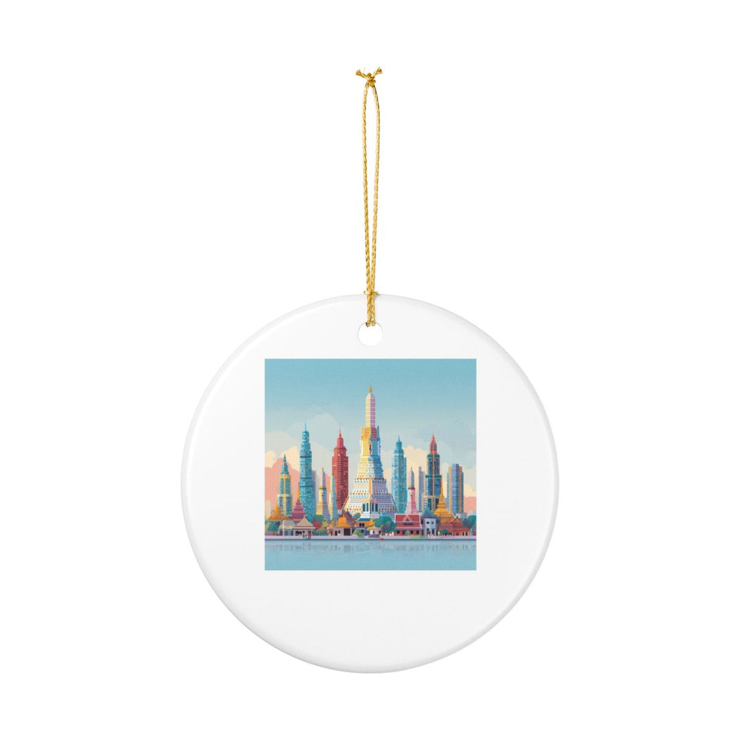 Bangkok Thailand Ornament: Unique Bangkok Souvenir, Bangkok Thailand Xmas Decor, and Authentic Bangkok Gift