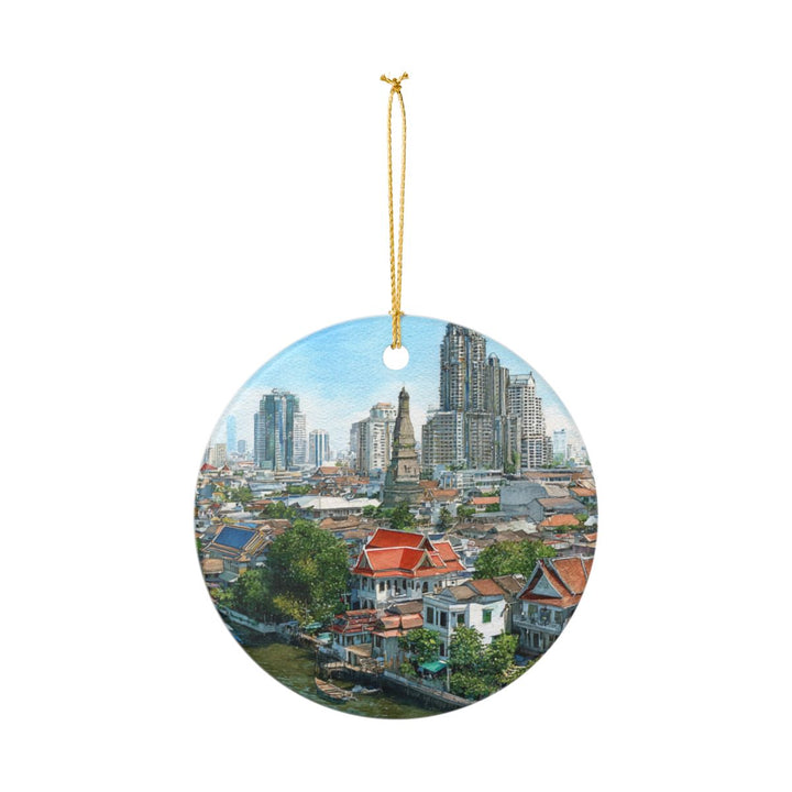 Bangkok Thailand Ornament: Unique Bangkok Souvenir, Bangkok Thailand Xmas Decor, and Authentic Bangkok Gift