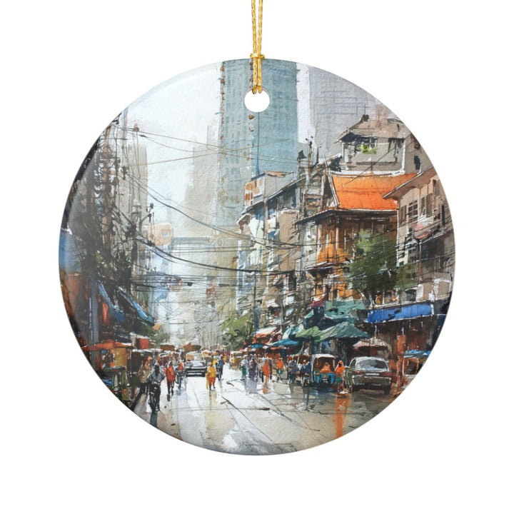 Bangkok Thailand Ornament: Unique Bangkok Souvenir, Bangkok Thailand Xmas Decor, and Authentic Bangkok Gift