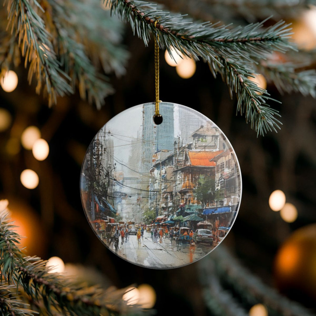Bangkok Thailand Ornament: Unique Bangkok Souvenir, Bangkok Thailand Xmas Decor, and Authentic Bangkok Gift