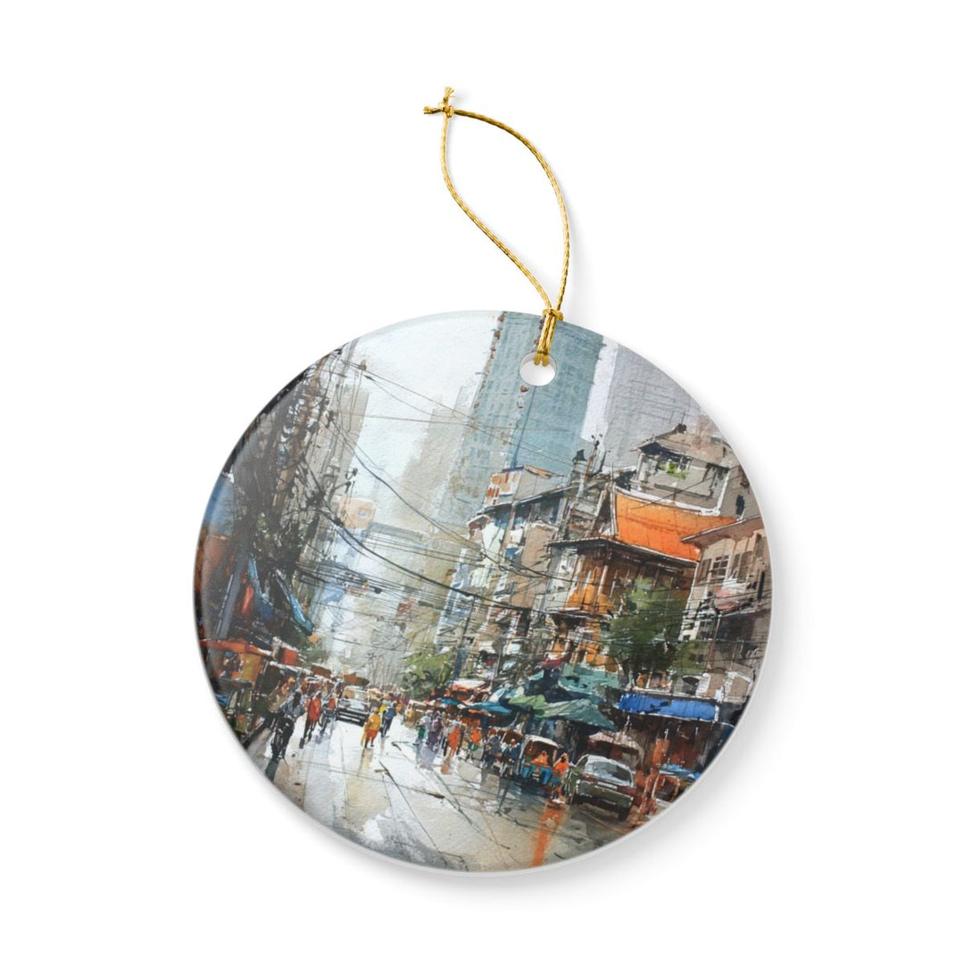 Bangkok Thailand Ornament: Unique Bangkok Souvenir, Bangkok Thailand Xmas Decor, and Authentic Bangkok Gift