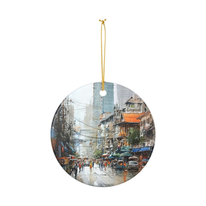 Bangkok Thailand Ornament: Unique Bangkok Souvenir, Bangkok Thailand Xmas Decor, and Authentic Bangkok Gift