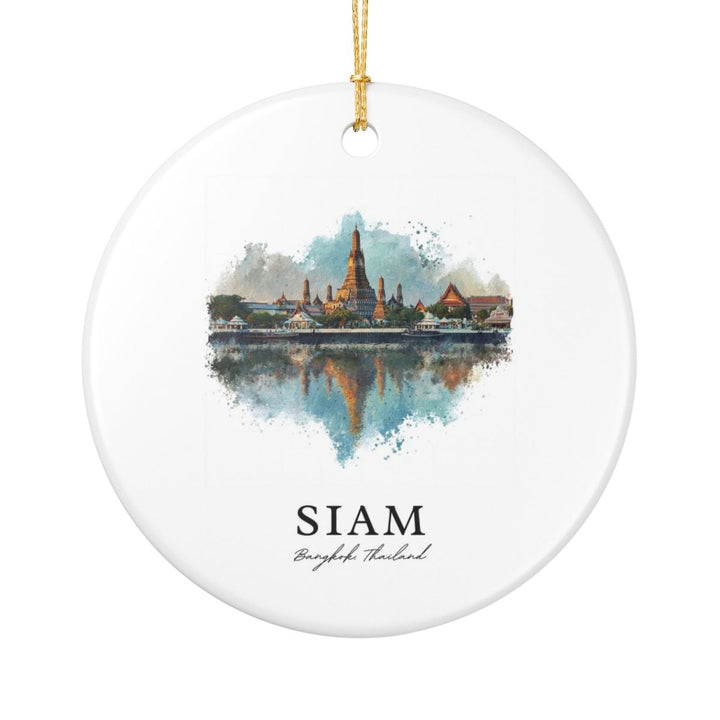 Bangkok Thailand Ornament: Unique Bangkok Souvenir, Bangkok Thailand Xmas Decor, and Authentic Bangkok Gift