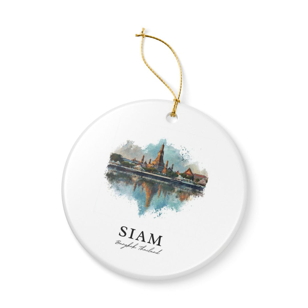 Bangkok Thailand Ornament: Unique Bangkok Souvenir, Bangkok Thailand Xmas Decor, and Authentic Bangkok Gift