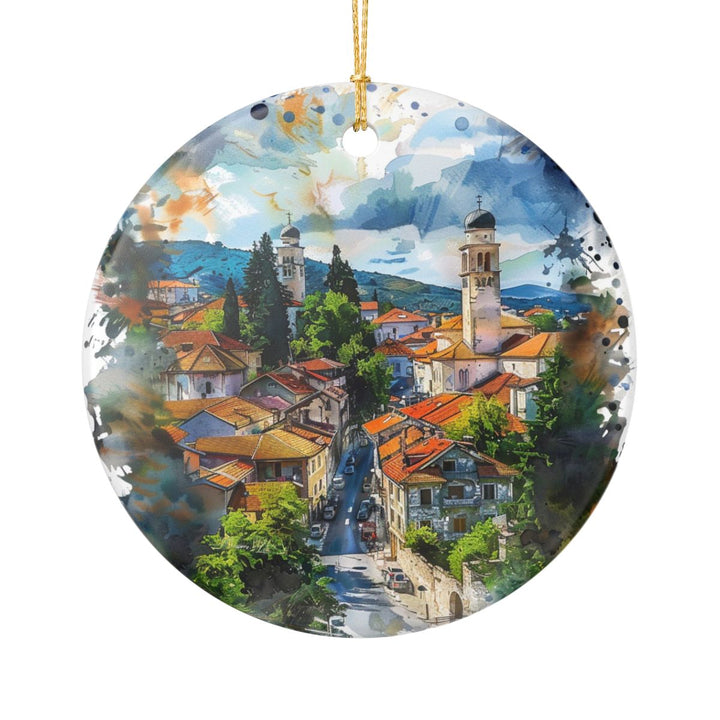 Banja Luka Ornament: Unique Banja Luka Souvenir, Banja Luka Xmas Decor, and Authentic Banja Luka Gift