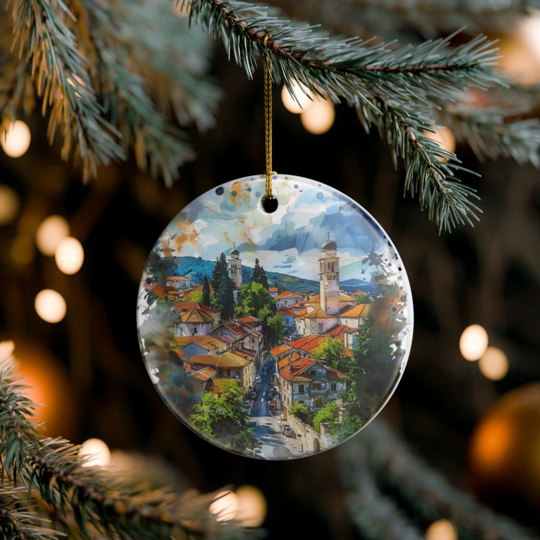 Banja Luka Ornament: Unique Banja Luka Souvenir, Banja Luka Xmas Decor, and Authentic Banja Luka Gift