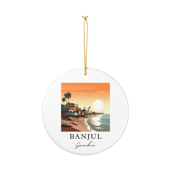 Banjul Ornament: Unique Banjul Souvenir, Banjul Xmas Decor, and Authentic Banjul Gift