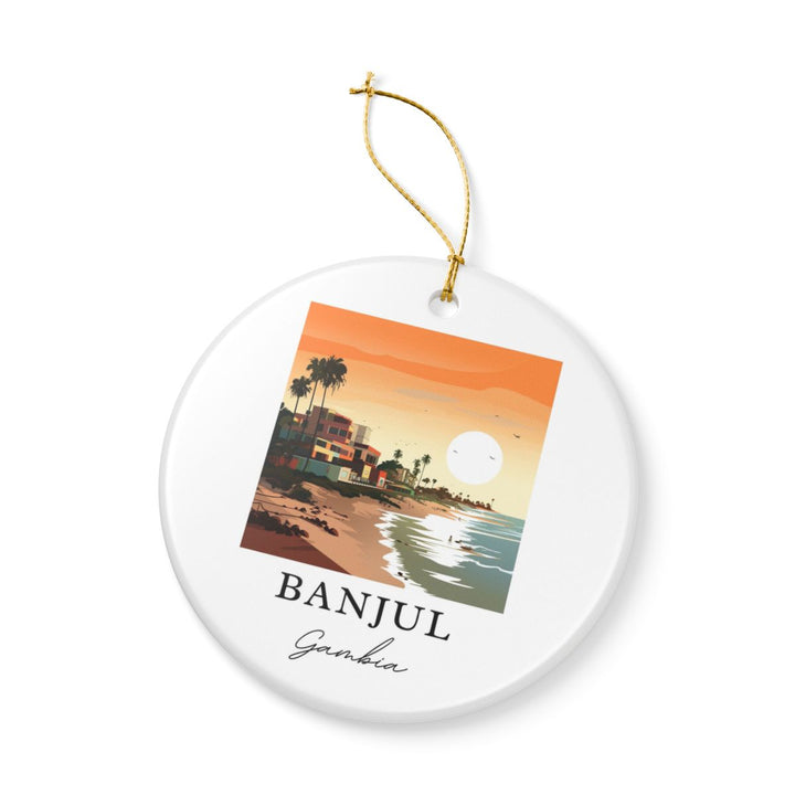 Banjul Ornament: Unique Banjul Souvenir, Banjul Xmas Decor, and Authentic Banjul Gift