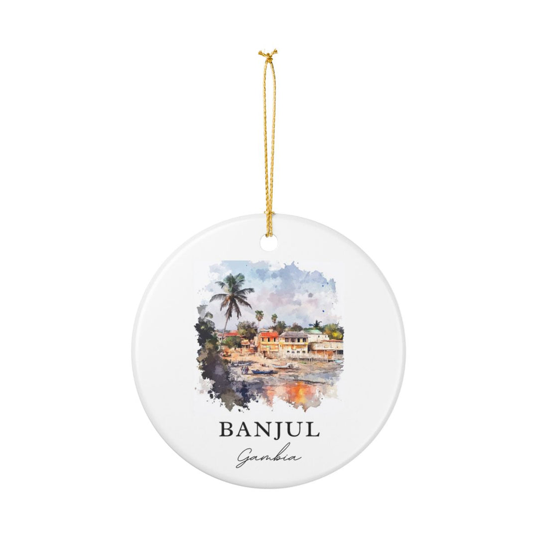 Banjul Ornament: Unique Banjul Souvenir, Banjul Xmas Decor, and Authentic Banjul Gift