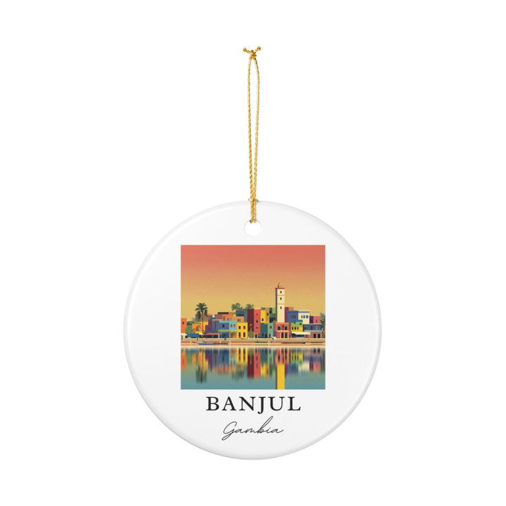 Banjul Ornament: Unique Banjul Souvenir, Banjul Xmas Decor, and Authentic Banjul Gift