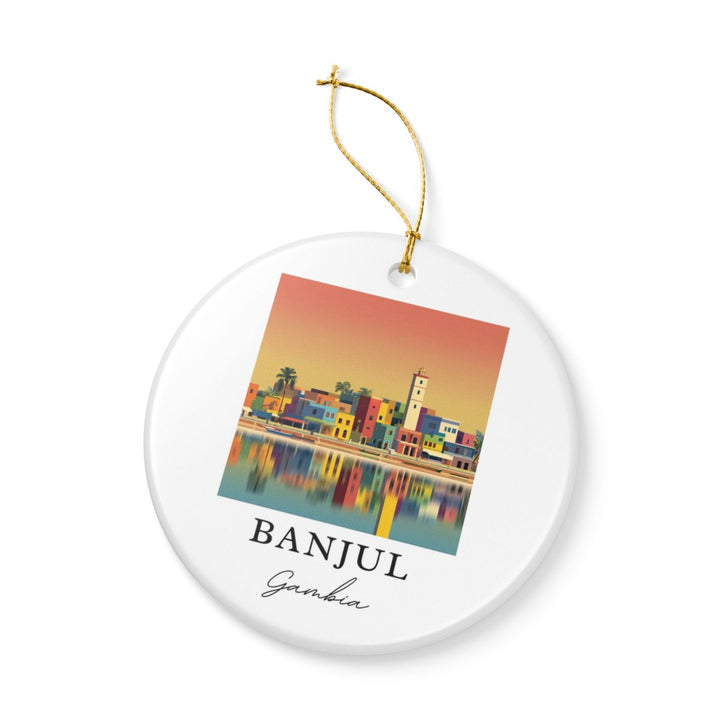 Banjul Ornament: Unique Banjul Souvenir, Banjul Xmas Decor, and Authentic Banjul Gift