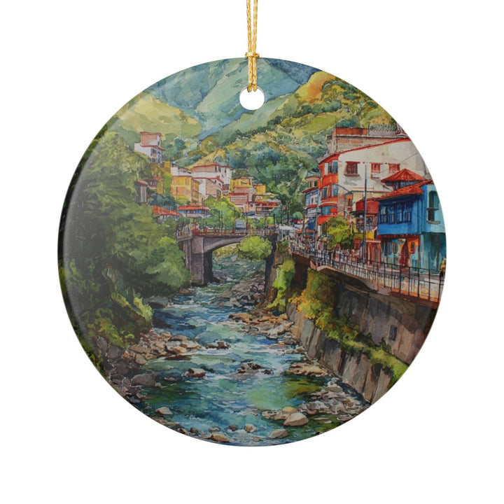 Banos Ecuador Ornament: Unique Banos Ecuador Souvenir, Banos Ecuador Xmas Decor, and Authentic Banos Ecuador Gift