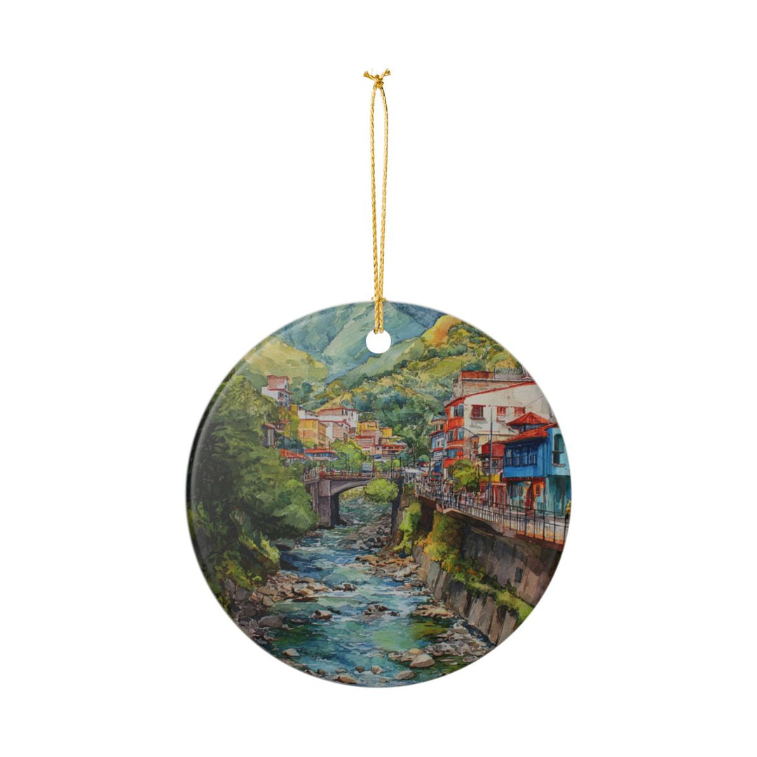 Banos Ecuador Ornament: Unique Banos Ecuador Souvenir, Banos Ecuador Xmas Decor, and Authentic Banos Ecuador Gift