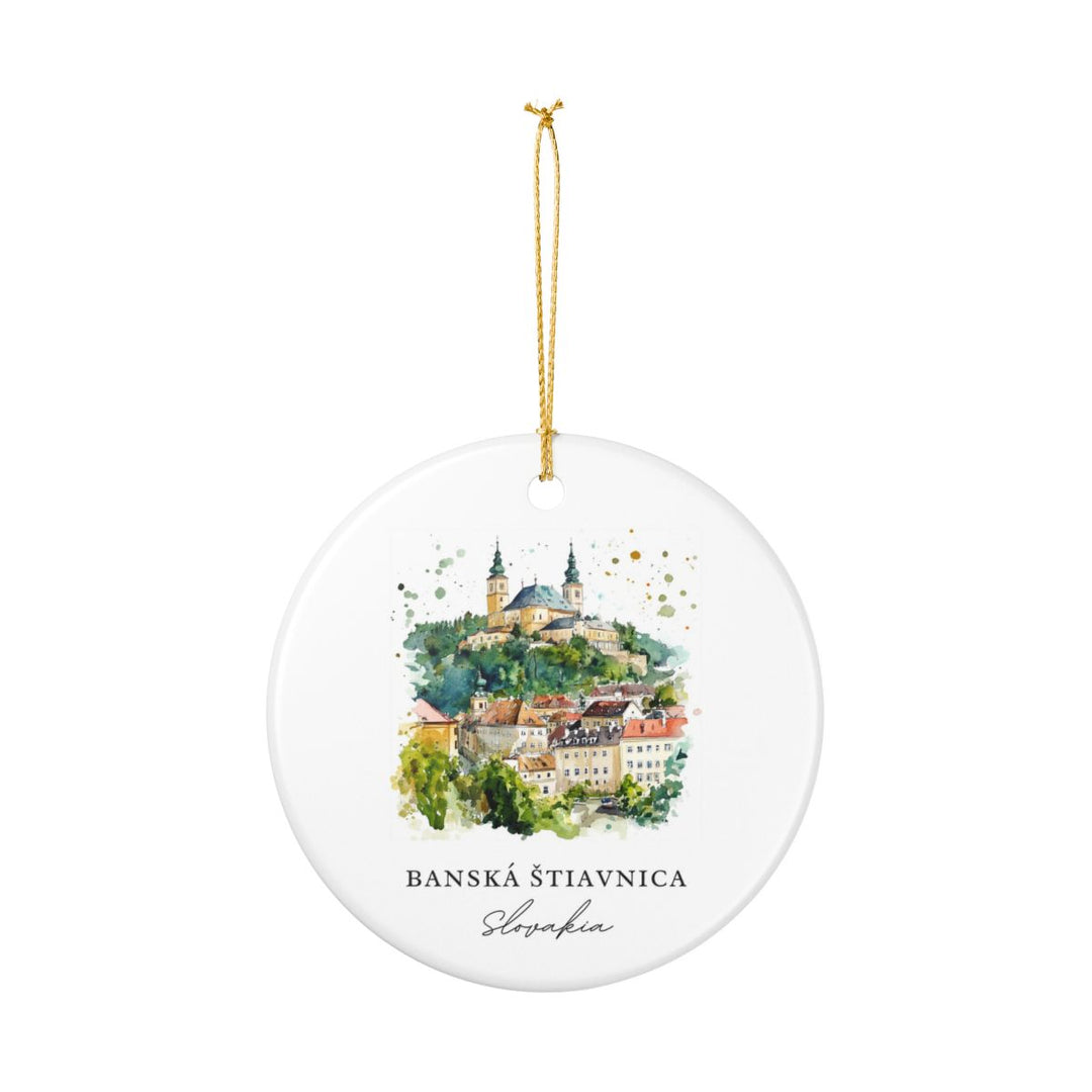 Banska Stiavnica Slovakia Ornament: Unique Banska Stiavnica Souvenir, Banska Stiavnica Slovakia Xmas Decor, and Authentic Banska Stiavnica Gift