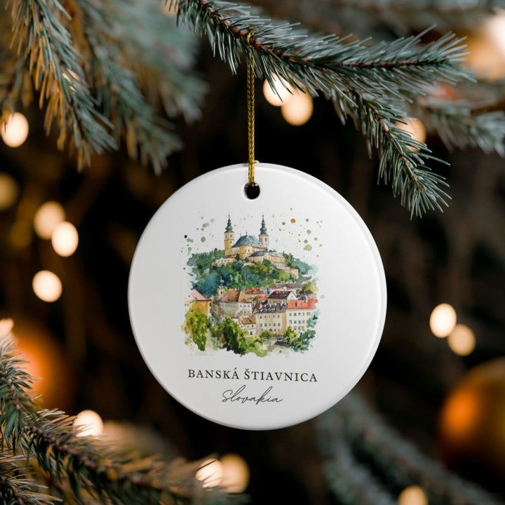 Banska Stiavnica Slovakia Ornament: Unique Banska Stiavnica Souvenir, Banska Stiavnica Slovakia Xmas Decor, and Authentic Banska Stiavnica Gift