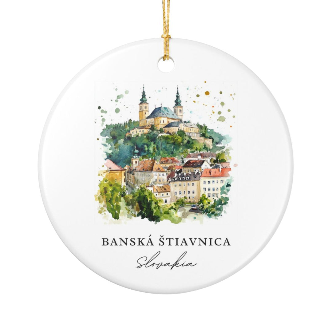 Banska Stiavnica Slovakia Ornament: Unique Banska Stiavnica Souvenir, Banska Stiavnica Slovakia Xmas Decor, and Authentic Banska Stiavnica Gift