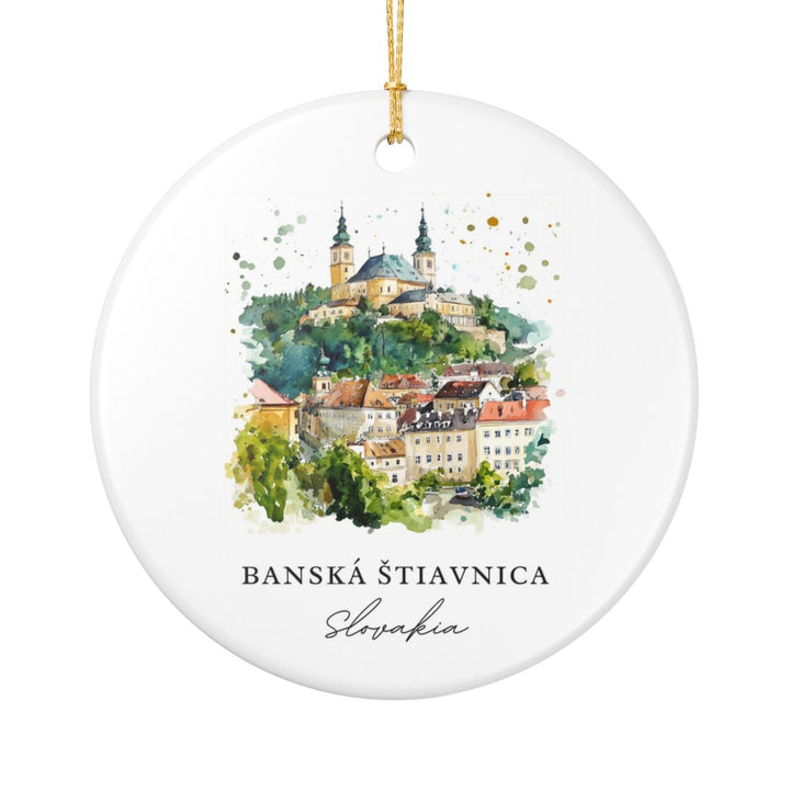 Banska Stiavnica Slovakia Ornament: Unique Banska Stiavnica Souvenir, Banska Stiavnica Slovakia Xmas Decor, and Authentic Banska Stiavnica Gift