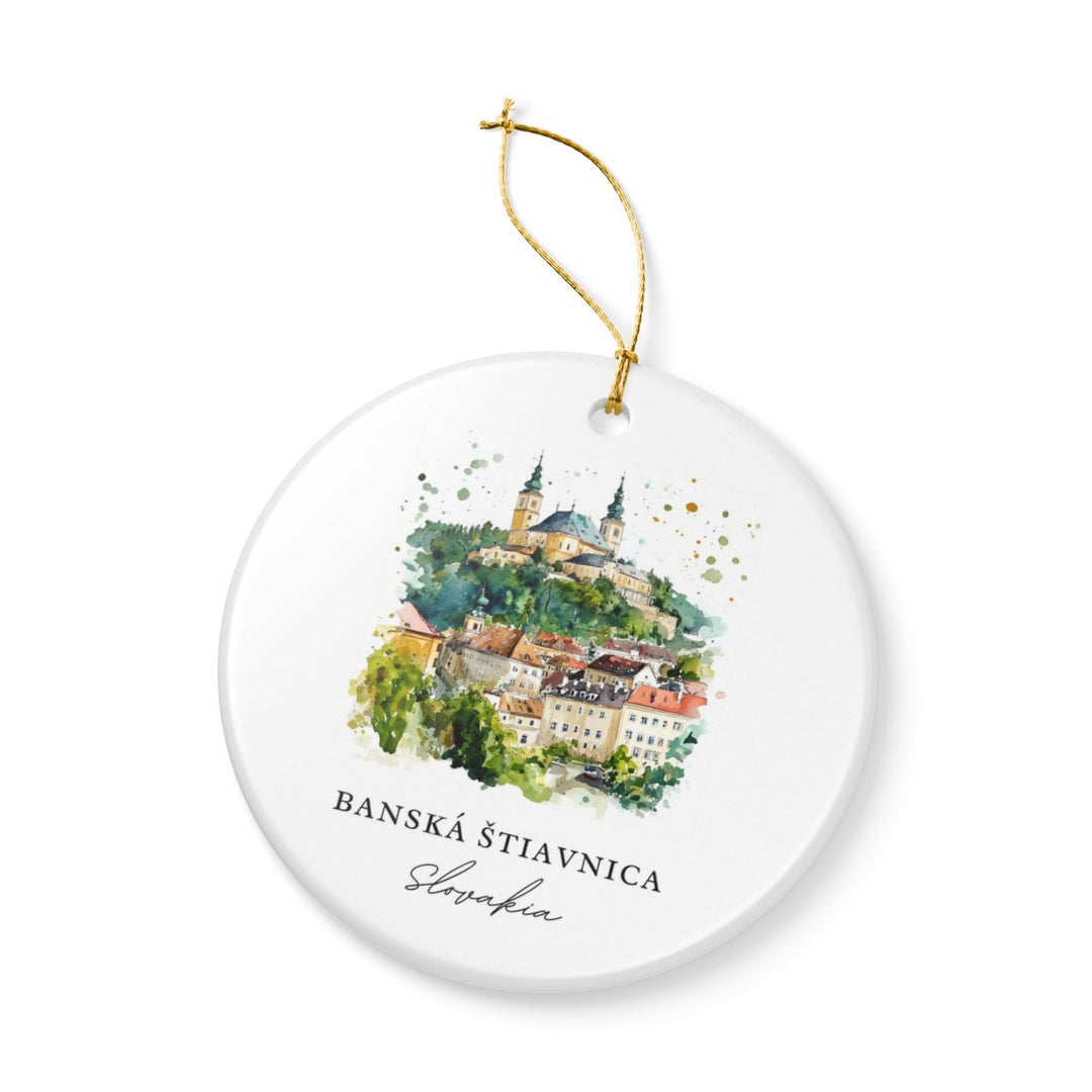 Banska Stiavnica Slovakia Ornament: Unique Banska Stiavnica Souvenir, Banska Stiavnica Slovakia Xmas Decor, and Authentic Banska Stiavnica Gift