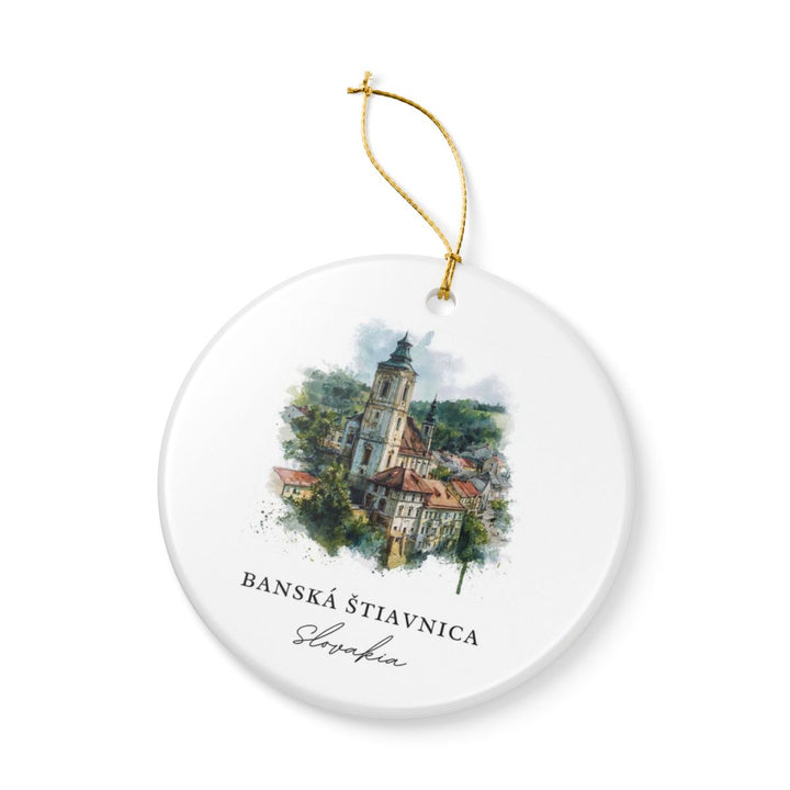 Banská Štiavnica Slovakia Ornament: Unique Banská Štiavnica Souvenir, Banská Štiavnica Slovakia Xmas Decor, and Authentic Banská Štiavnica Gift