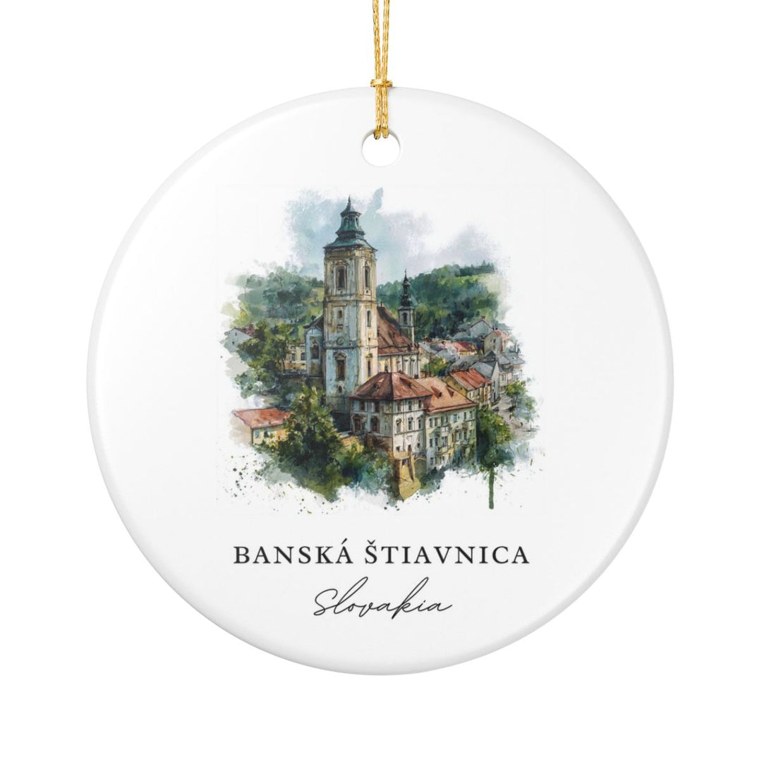 Banská Štiavnica Slovakia Ornament: Unique Banská Štiavnica Souvenir, Banská Štiavnica Slovakia Xmas Decor, and Authentic Banská Štiavnica Gift